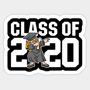 Class of 2020 graduation Corona Dad dabbing girl seniors Sticker